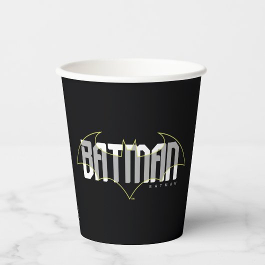 Gobelets En Papier Graphique de nom haute technologie Batman (Recto)