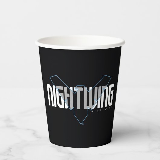 Gobelets En Papier Graphique de nom high-tech Nightwing (Verso)