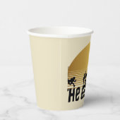 Gobelets En Papier Graphique de silhouette de coucher de soleil des G (Droite)