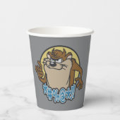 Gobelets En Papier Graphique en cercle extensible TAZ™ (Verso)