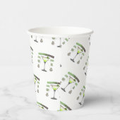 Gobelets En Papier GRASSHOPPER Cocktail Recette Art (Droite)