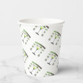 Gobelets En Papier GRASSHOPPER Cocktail Recette Art (Recto)