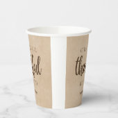 Gobelets En Papier Gratuit Merci béni Brown (Gauche)