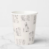 Gobelets En Papier Grèce antique Classique Histoire grecque Motif (Gauche)