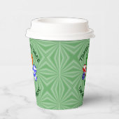 Gobelets En Papier Greece Ireland USA Shamrock Personalized Text  (Droite)