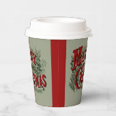 Gobelets En Papier Green 1876 Merry Christmas (Droite)