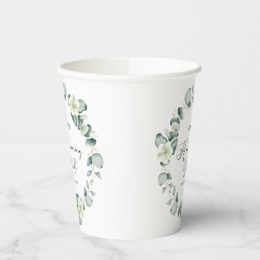 Gobelets En Papier Green Eucalyptus (Gauche)