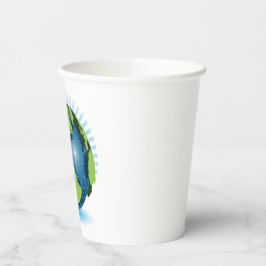 Gobelets En Papier Green Globe (Gauche)