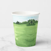 Gobelets En Papier Green Golf 1er Anniversaire Par tee (Verso)