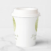 Gobelets En Papier Green Lace Mandala Wedding (Droite)