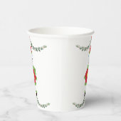 Gobelets En Papier Green Leaf on White Minimal Holiday Paper Cup (Droite)