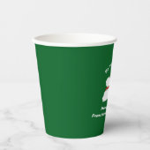 Gobelets En Papier Green Modern Christmas Night Party (Recto)