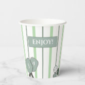 Gobelets En Papier Green Perfect Match Couples Bridal Shower (Verso)