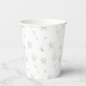 Gobelets En Papier Green Peter the Rabbit Monogramme Baby shower des  (Verso)