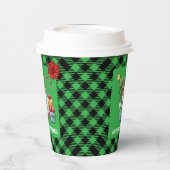 Gobelets En Papier Green Plaid Christmas Gnome (Gauche)