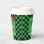 Gobelets En Papier Green Plaid Christmas Gnome (Droite)
