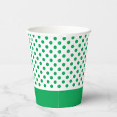 Gobelets En Papier Green Polka Dots (Droite)