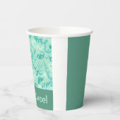 Gobelets En Papier Green Squiggles godets (Gauche)