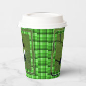 Gobelets En Papier Green Tartan Golf Club Parc, Tasses Papier Party (Gauche)