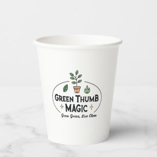 Gobelets En Papier Green Thumb Magic | Urban Gardening Cofee Mug