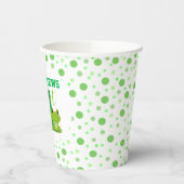 Gobelets En Papier Grenouille 1ère fête d'anniversaire Green Dots mig (Gauche)