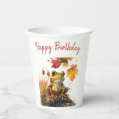 Gobelets En Papier Grenouille - Anniversaire (Recto)