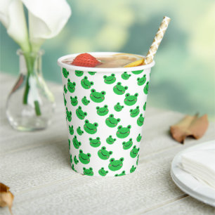 Gobelets En Papier Grenouille fête d'anniversaire Croaking Green Part