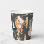 Gobelets En Papier Grenouille japonaise ukiyo-e Froggies (Verso)