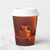 Gobelets En Papier Grenouille orange (Verso)
