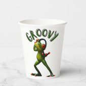 Gobelets En Papier Grenouille verte super (Recto)