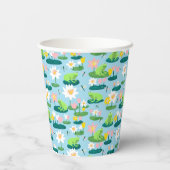 Gobelets En Papier Grenouilles et Lily Pads BABY SHOWER d'anniversair (Verso)