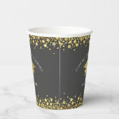 Gobelets En Papier Grey and Gold Graduation (Droite)