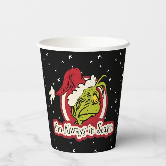 Gobelets En Papier Grille | Je suis toujours en saison (Verso)