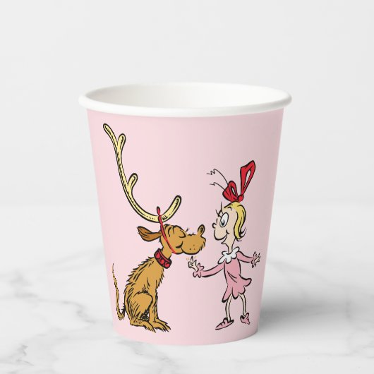 Gobelets En Papier Grille | Max & Cindy Lou Qui (Recto)