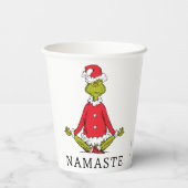 Gobelets En Papier Grille | Namaste Santa Claus (Verso)