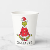 Gobelets En Papier Grille | Namaste Santa Claus (Recto)
