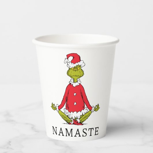 Gobelets En Papier Grille | Namaste Santa Claus (Recto)
