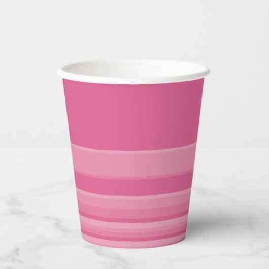 Gobelets En Papier Grilles complexes en rose (Recto)