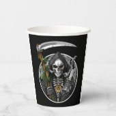 Gobelets En Papier Grim Reaper Fumer Weight Tasse de papier (Verso)