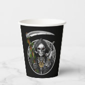 Gobelets En Papier Grim Reaper Fumer Weight Tasse de papier (Recto)
