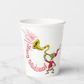 Gobelets En Papier Grinch Blowing the Merry Grinchmas Horn (Verso)