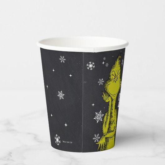 Gobelets En Papier Grinch Chalkboard Anniversaire (Droite)