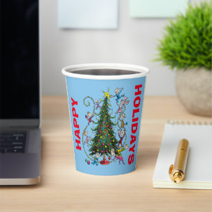 Gobelets En Papier Grinch Classique Sapin de Noël