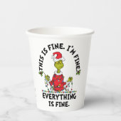 Gobelets En Papier Grinch | Everything is Fine (Recto)