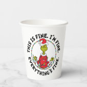 Gobelets En Papier Grinch | Everything's Fine (Verso)