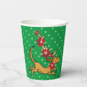 Gobelets En Papier Grinch | Max Pointsettia de Noël (Verso)