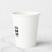 Gobelets En Papier Groom Squad | Tasse à papier moderne Bachelor Groo (Recto)