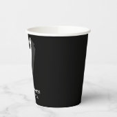 Gobelets En Papier Groomsmen noir drôle tasse de papier (Gauche)