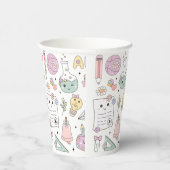 Gobelets En Papier Groovy School Design Theme (Droite)