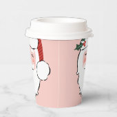 Gobelets En Papier Grosses tasses de papier de Noël visage Père Noël (Droite)